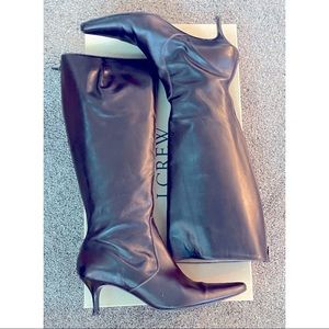 J crew “Madison” kitten heel tall boot